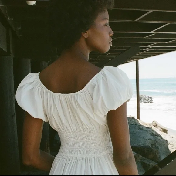 DOEN QUINN DRESS IN SEA SALT SZ Small S Rare Sold Out - Picture 4 of 7